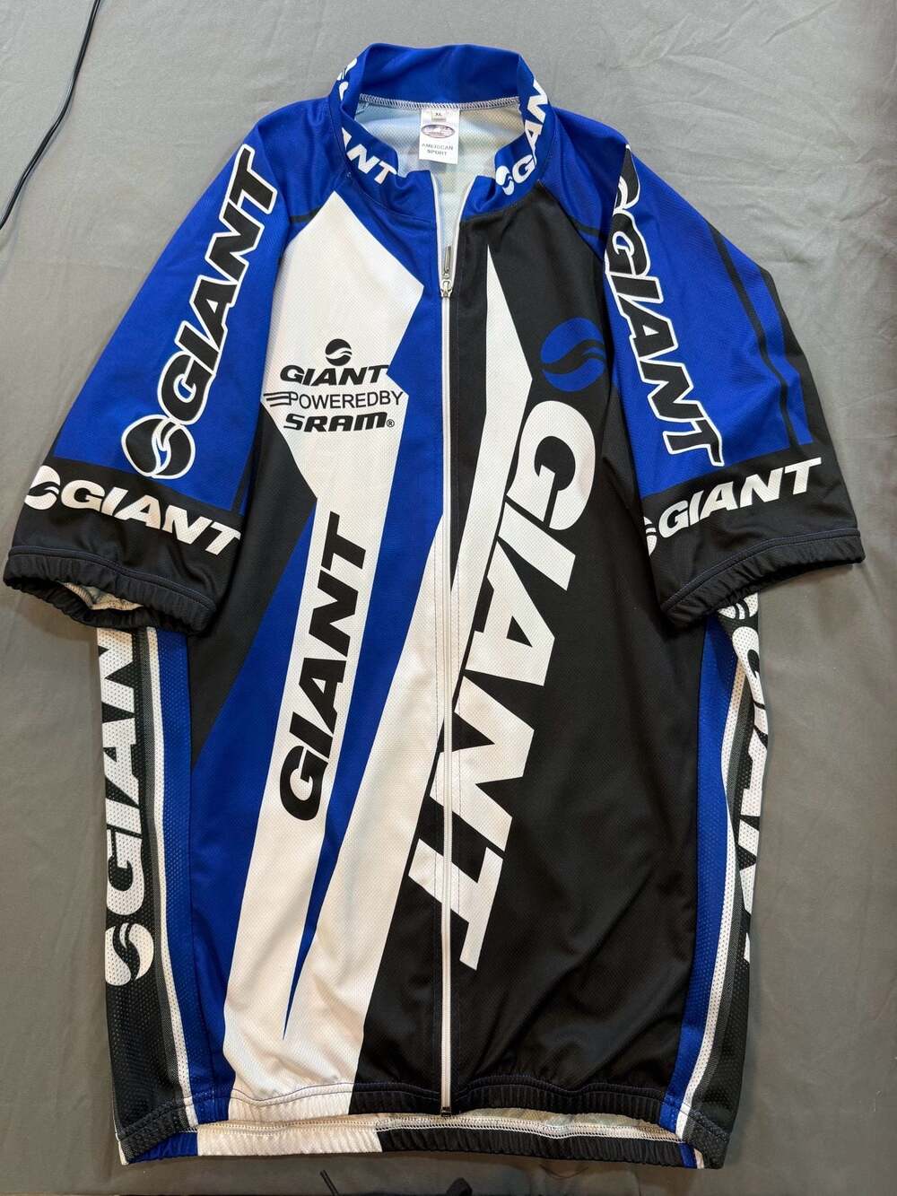 American Sport Giant Bicycles Powered by SRAM Men's Cycling Jersey, XL